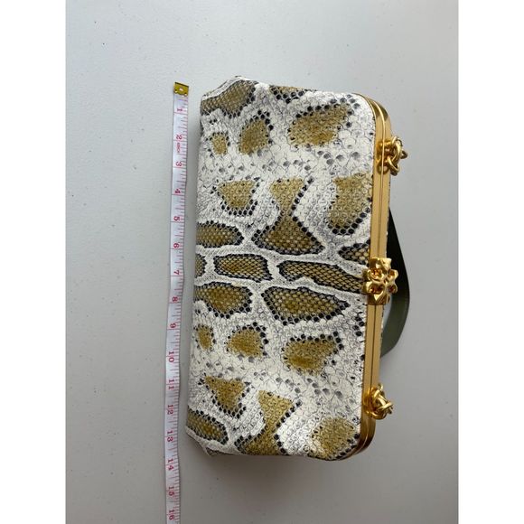 Tory Burch Python Print Chain Shoulder Bag - Picture 11 of 12